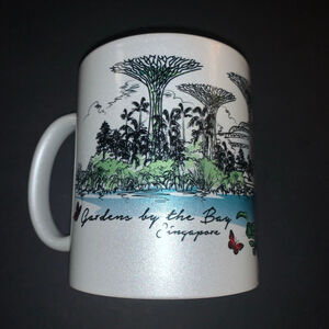 Gardens by the Bay Singapore Souvenir Mug One Size White Green Blue